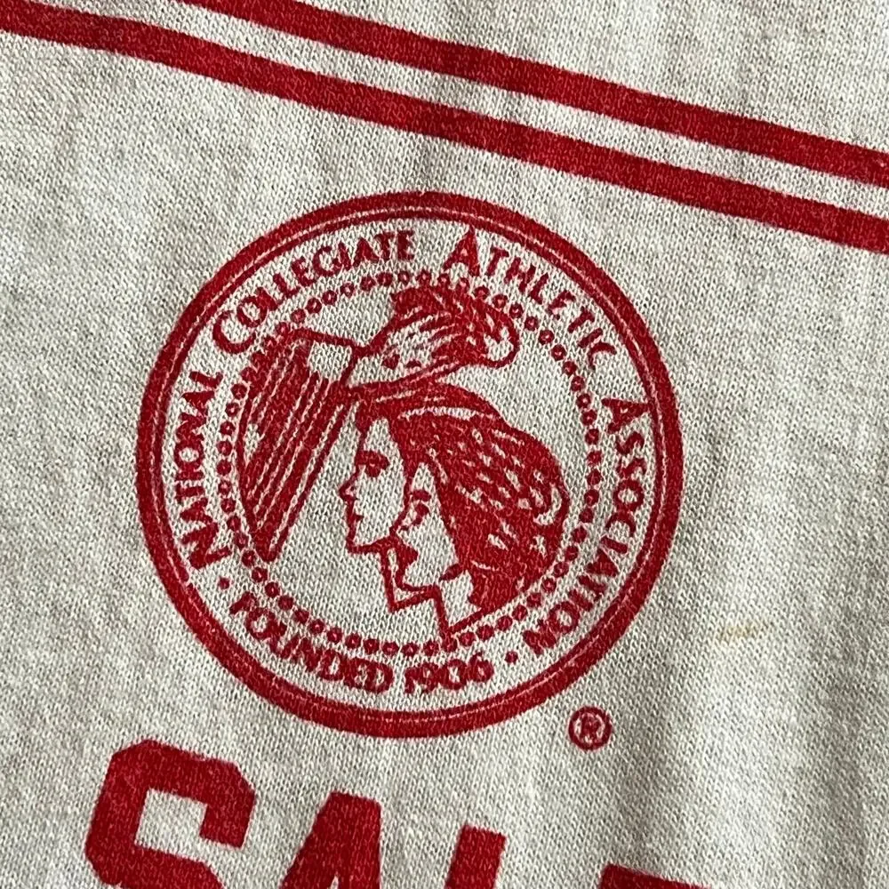80s Distressed Champion Ringer Tee | Winston Salem State HBCU NYSP | XL - Picture 5 of 16